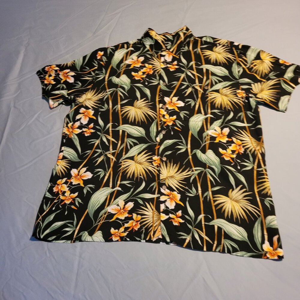 Unisex Hawaiian Black Shirt